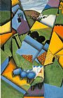 Juan Gris Famous Paintings - Landscape with Houses at Ceret
